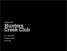 Tablet Screenshot of hunterscreekclub.com